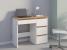 Birou Beta 3 Norge cu 4 sertare, 94x43x75 cm, alb si stejar craft Household NewTrend