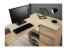 Birou colt Norge cu 3 sertare si 2 rafturi, 124x89x75 cm, stejar Household NewTrend