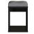 Taburet pentru masuta de toaleta cu sezut confortabil, 30x30x42 cm, negru Household NewTrend