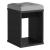 Taburet pentru masuta de toaleta cu sezut confortabil, 30x30x42 cm, negru Household NewTrend
