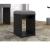 Taburet pentru masuta de toaleta cu sezut confortabil, 30x30x42 cm, negru Household NewTrend