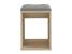 Taburet pentru masuta de toaleta cu sezut confortabil, 30x30x42 cm, stejar Household NewTrend