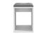 Taburet pentru toaleta cu sezut confortabil, 30x30x42 cm, alb Household NewTrend