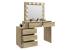 Masa de toaleta si machiaj Adele cu 5 sertare si oglinda 12 LED, 113x47x142 cm, craft Household NewTrend