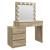 Masa de toaleta si machiaj Adele cu 5 sertare si oglinda 12 LED, 113x47x142 cm, craft Household NewTrend