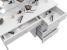 Masa de toaleta si machiaj Cristal Full cu oglinda LED si 5 sertare, 110x47x77 cm, alb Household NewTrend