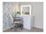 Masa de toaleta si machiaj Cristal 12 LED cu oglinda si 5 sertare, 110x47x77 cm, alb Household NewTrend