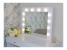 Masa de toaleta si machiaj Cristal 12 LED cu oglinda si 5 sertare, 110x47x77 cm, alb Household NewTrend