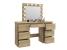 Masa de toaleta si machiaj cu oglinda LED si 7 sertare, 120x43x140 cm, craft Household NewTrend