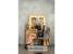 Masa de toaleta si machiaj cu oglinda LED si 7 sertare, 120x43x140 cm, craft Household NewTrend