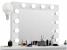 Masa de toaleta si machiaj Madlen cu oglinda LED si 4 sertare, 94x43x140 cm, alb Household NewTrend