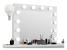 Masa de toaleta si machiaj cu oglinda LED si 7 sertare, 120x43x140 cm, alb Household NewTrend