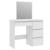Masa de toaleta si machiaj Beta cu oglinda si 4 sertare, 94x43x130 cm, finisaj alb Household NewTrend