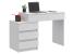 Birou compact Gamma T1 cu 5 sertare, 90x47x78 cm, montaj stanga/dreapta Household NewTrend
