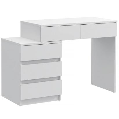 Birou compact Gamma T1 cu 5 sertare, 90x47x78 cm, montaj stanga/dreapta Household NewTrend