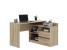 Birou colt Delta 120x50x75 cm cu comoda 100x42x72 cm, 2 sertare, montaj stanga/dreapta, sonoma Household NewTrend