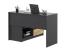 Birou colt Delta 120x50x75 cm cu comoda 100x42x72 cm, 2 sertare, montaj stanga/dreapta, antracit craft Household NewTrend