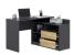 Birou colt Delta 120x50x75 cm cu comoda 100x42x72 cm, 2 sertare, montaj stanga/dreapta, antracit craft Household NewTrend