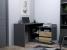 Birou colt Delta 120x50x75 cm cu comoda 100x42x72 cm, 2 sertare, montaj stanga/dreapta, antracit craft Household NewTrend