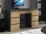 Birou cu 7 sertare Beta 4 120x43x75 cm, design minimalist, antracit-craft Household NewTrend