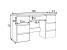 Birou cu 7 sertare Beta 4 120x43x75 cm, design minimalist, antracit-craft Household NewTrend