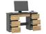 Birou cu 7 sertare Beta 4 120x43x75 cm, design minimalist, antracit-craft Household NewTrend