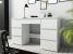Birou cu 7 sertare Beta 4 120x43x75 cm, design minimalist, alb Household NewTrend