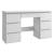 Birou cu 7 sertare Beta 4 120x43x75 cm, design minimalist, alb Household NewTrend