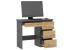 Birou calculator Beta 3 cu 4 sertare, 94x43x75 cm, finisaj antracit/craft Household NewTrend