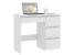 Birou calculator Beta 3 cu 4 sertare, 94x43x75 cm, finisaj alb Household NewTrend