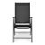 Set 4 scaune gradina 70x57x106 cm, pliante cu spatar reglabil 7 pozitii, structura otel si textilena, negru Household NewTrend