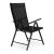 Set 4 scaune gradina 70x57x106 cm, pliante cu spatar reglabil 7 pozitii, structura otel si textilena, negru Household NewTrend