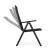 Set 4 scaune gradina 70x57x106 cm, pliante cu spatar reglabil 7 pozitii, structura otel si textilena, negru Household NewTrend