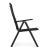 Set 4 scaune gradina 70x57x106 cm, pliante cu spatar reglabil 7 pozitii, structura otel si textilena, negru Household NewTrend