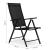 Set 4 scaune gradina 70x57x106 cm, pliante cu spatar reglabil 7 pozitii, structura otel si textilena, negru Household NewTrend