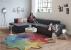Masuta de cafea rotunda 60x40 cm, cu blat detasabil si spatiu depozitare, picioare din lemn de pin, alba Household NewTrend