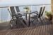 Set 4 scaune gradina 70x57x106 cm, pliante cu spatar reglabil 7 pozitii, structura otel si textilena, gri Household NewTrend
