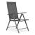 Set 4 scaune gradina 70x57x106 cm, pliante cu spatar reglabil 7 pozitii, structura otel si textilena, gri Household NewTrend