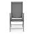 Set 4 scaune gradina 70x57x106 cm, pliante cu spatar reglabil 7 pozitii, structura otel si textilena, gri Household NewTrend