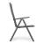 Set 4 scaune gradina 70x57x106 cm, pliante cu spatar reglabil 7 pozitii, structura otel si textilena, gri Household NewTrend