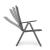 Set 4 scaune gradina 70x57x106 cm, pliante cu spatar reglabil 7 pozitii, structura otel si textilena, gri Household NewTrend