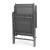 Set 4 scaune gradina 70x57x106 cm, pliante cu spatar reglabil 7 pozitii, structura otel si textilena, gri Household NewTrend