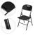 Set 2 scaune pliante 44x58x83 cm, structura metal si sezut HDPE, pliabile si usoare, negru Household NewTrend