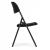 Set 2 scaune pliante 44x58x83 cm, structura metal si sezut HDPE, pliabile si usoare, negru Household NewTrend