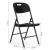 Set 2 scaune pliante 44x58x83 cm, structura metal si sezut HDPE, pliabile si usoare, negru Household NewTrend