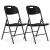 Set 2 scaune pliante 44x58x83 cm, structura metal si sezut HDPE, pliabile si usoare, negru Household NewTrend