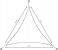 Prelata solara triunghiulara 400x400x400 cm, impermeabila, protectie UV, poliester 180g/mp, bej Household NewTrend