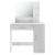 Masa de toaleta cu oglinda, sertar, dulap si rafturi, 90x38x138 cm, alb Household NewTrend