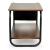 Masuta cafea cu 2 rafturi si suport reviste, cadru metalic, 87x40x46 cm, lemn natur si negru Household NewTrend