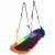 Leagan tip hamac 167x75 cm, cu rama metalica si steaguri colorate, prindere dubla, multicolor Household NewTrend